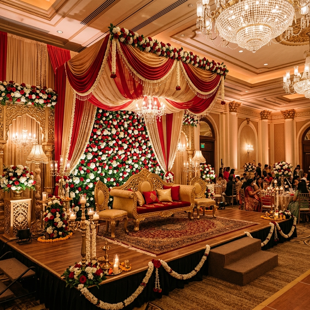 Radha Krishna Wedding Stage